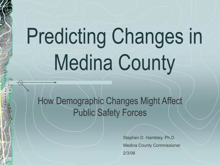 predicting changes in medina county