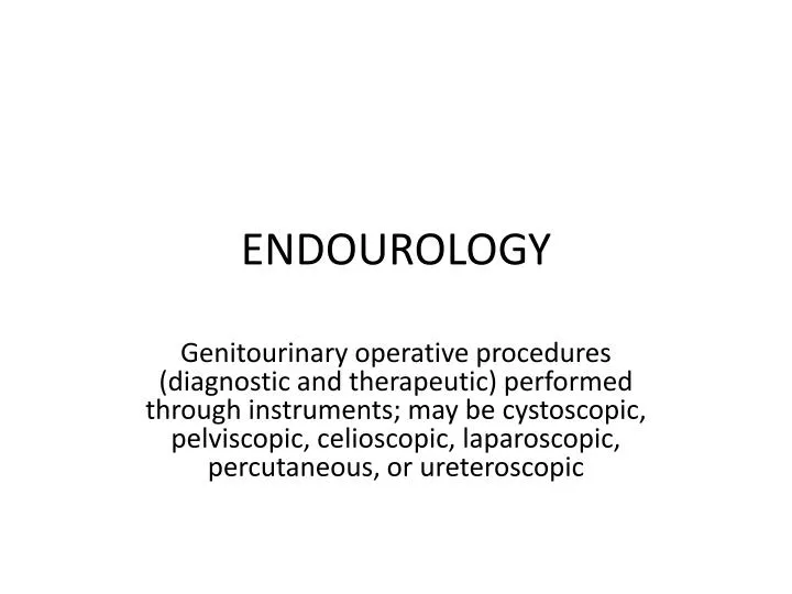 endourology