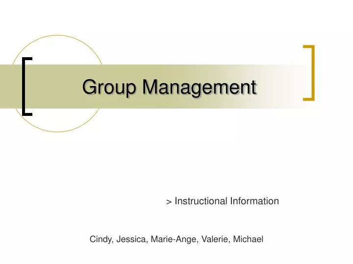 group management