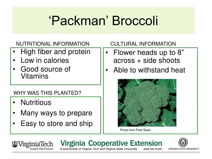 packman broccoli