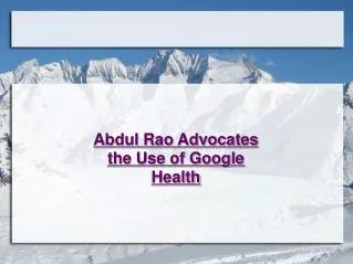Abdul Rao
