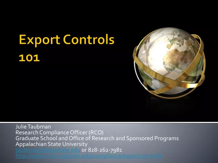 export controls 101