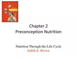 Chapter 2 Preconception Nutrition