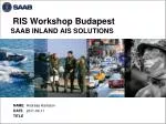 RIS Workshop Budapest - slide 1