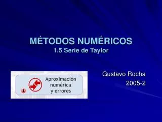 m todos num ricos 1 5 serie de taylor
