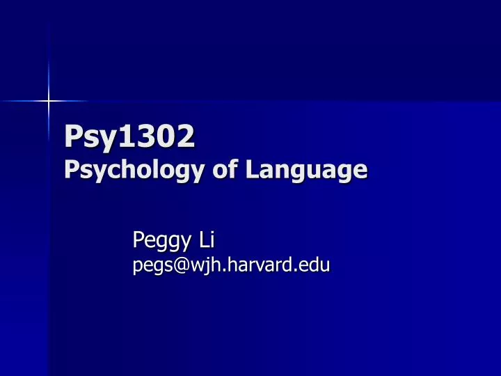 psy1302 psychology of language