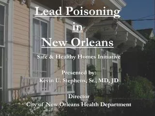 Lead Poisoning in New Orleans