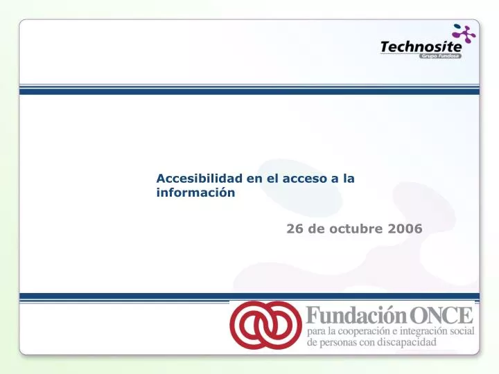 accesibilidad en el acceso a la informaci n