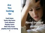 legal advice payday loans