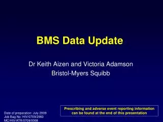 BMS Data Update
