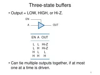 Three-state buffers