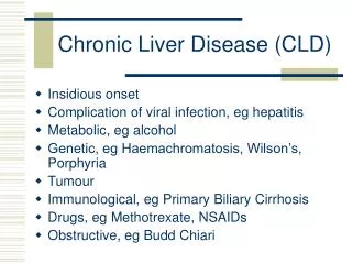Chronic Liver Disease (CLD)