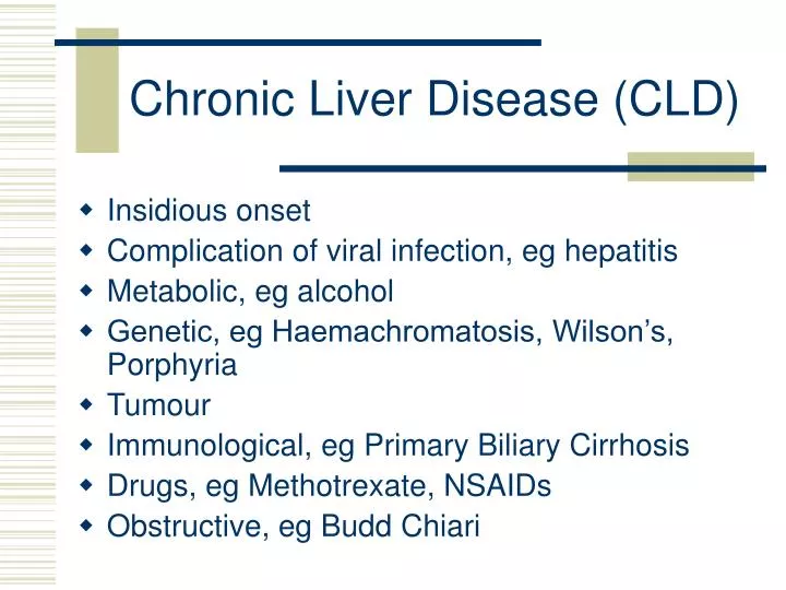 chronic liver disease cld
