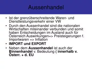 aussenhandel