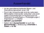Aussenhandel - slide 1