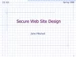 Secure Web Site Design - slide 1