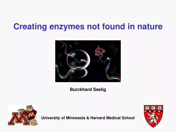 creating enzymes not found in nature