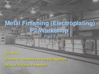 Metal Finishing (Electroplating) P2 Workshop Part 1