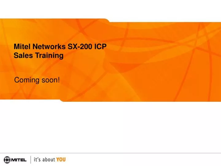 mitel networks sx 200 icp sales training