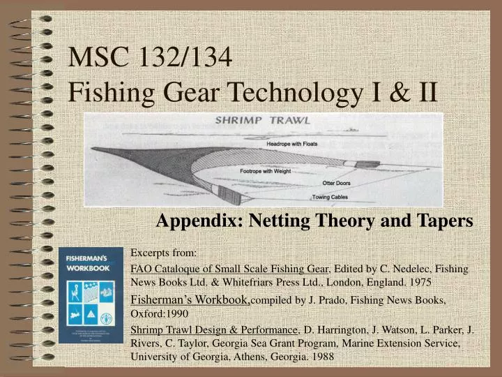 msc 132 134 fishing gear technology i ii