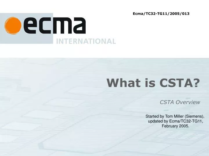 what is csta