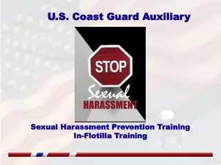 Sexual Harassment Prevention Training In-Flotilla Training