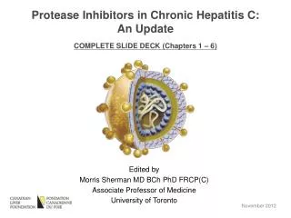 Edited by Morris Sherman MD BCh PhD FRCP(C) Associate Professor of Medicine University of Toronto