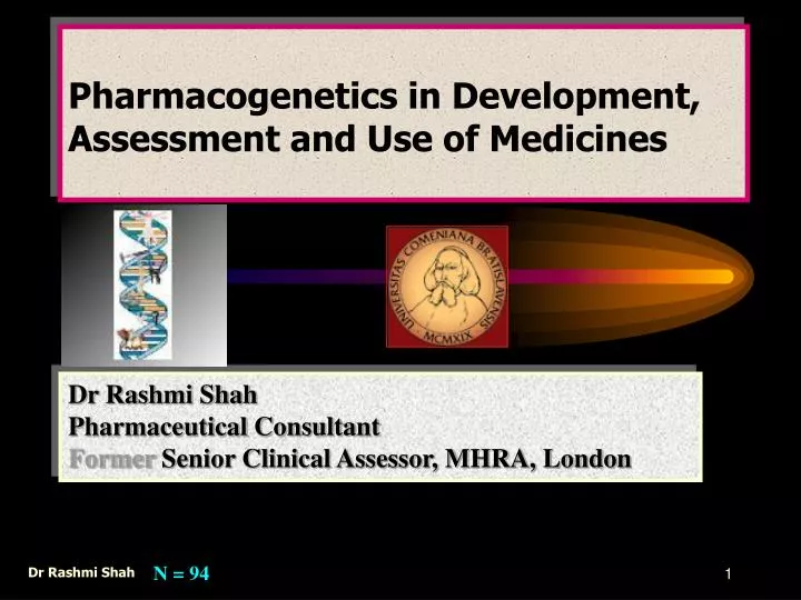pharmacogenetics in development assessment and use of medicines