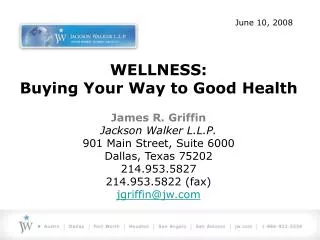 WELLNESS: Buying Your Way to Good Health