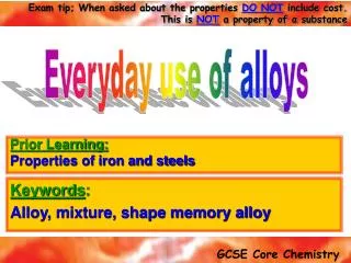 Keywords : Alloy, mixture, shape memory alloy