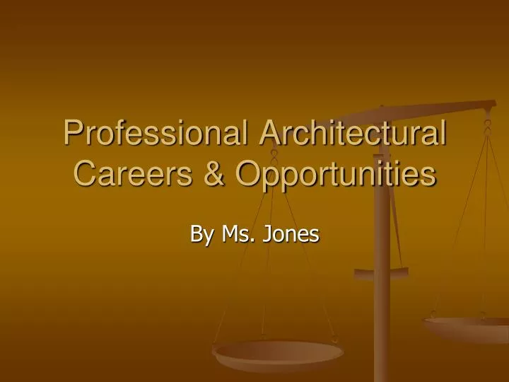 professional architectural careers opportunities