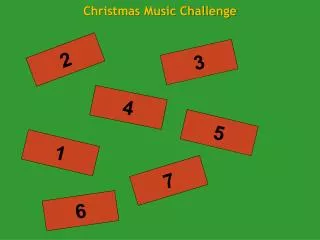 Christmas Music Challenge