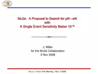 Mu2e: A Proposal to Search for μN →eN with A Single Event Sensitivity Below 10 -16