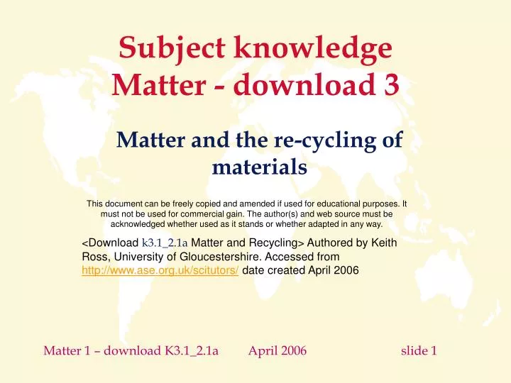 subject knowledge matter download 3