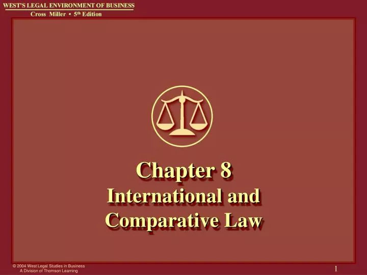 chapter 8 international and comparative law