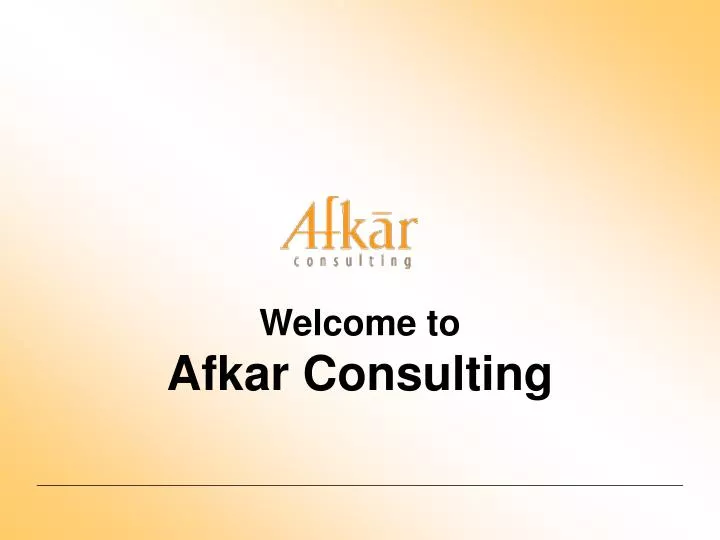 welcome to afkar consulting