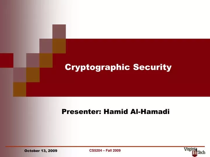cryptographic security
