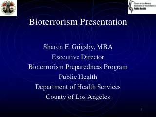 Bioterrorism Presentation