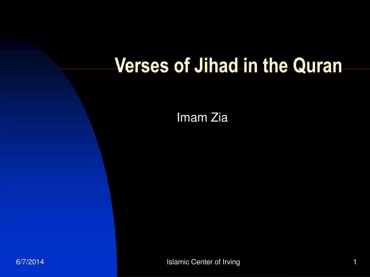 verses of jihad in the quran