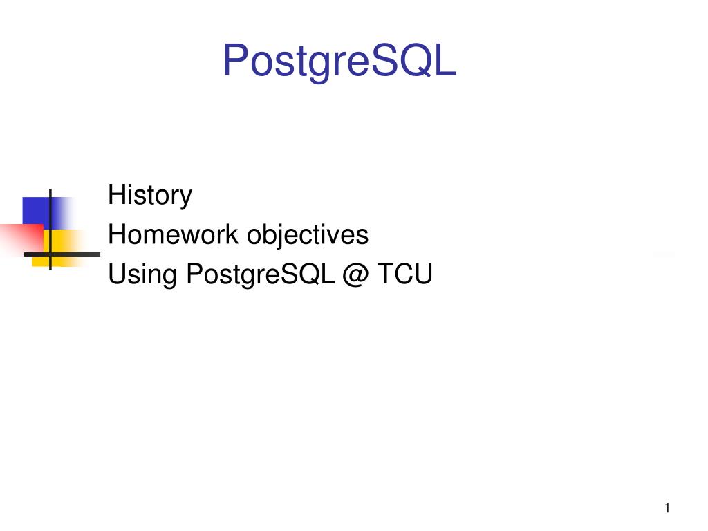 PPT - PostgreSQL PowerPoint Presentation, free download - ID:1398320