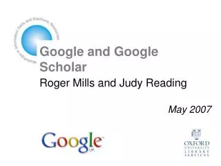 Google and Google Scholar