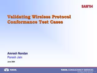 Validating Wireless Protocol Conformance Test Cases