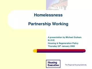 Homelessness Partnership Working