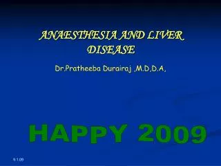 ANAESTHESIA AND LIVER DISEASE