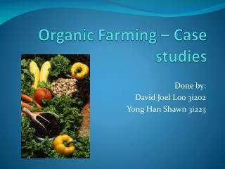 Organic Farming – Case studies
