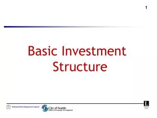 Basic Investment Structure