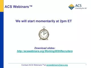 ACS Webinars™