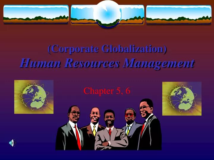 corporate globalization human resources management