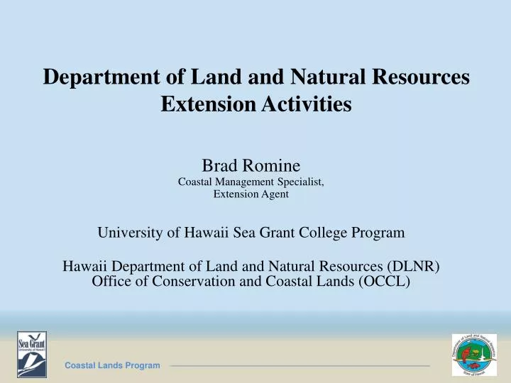 department of land and natural resources extension activities