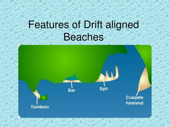 features of drift aligned beaches
